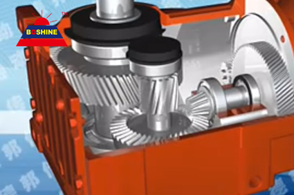 Motor reductor de velocidad de engranaje cónico helicoidal K-Y (eje de ángulo recto)
